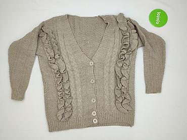 beżowy: Kardigan damski, rozmiar M — 2