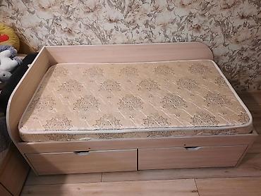 bunk bed: Односпальная кровать, Б/у, С матрасом, длина - 150 см — 6