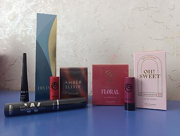 love potion: Oriflame qadın ətirlərinin və makiyaj məhsullarının seçimi Ətirlər: - — 4