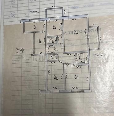 105: 3 комнаты, 80 м², Аламедин-1 мкр 105 серия, 7 этаж, Требуется ремонт — 1