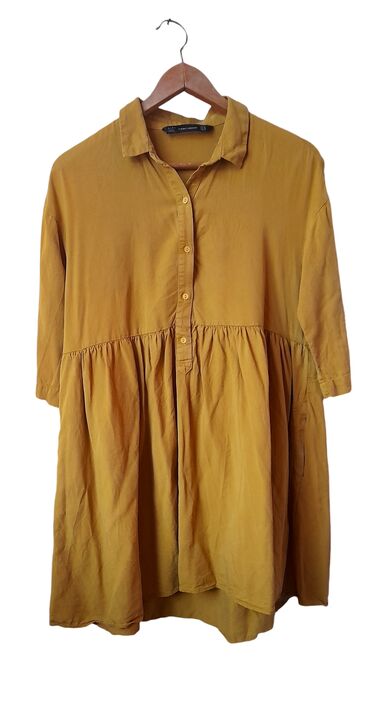 novi sad haljine svecane: Zara M (EU 38), color - Yellow, Other style, Long sleeves