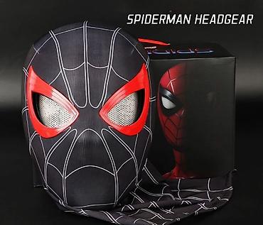 Digər aksesuarlar: 🕷️ Miles Morales (qırmızı-qara) Elektrik Spidey Maskası Realistik və — 8