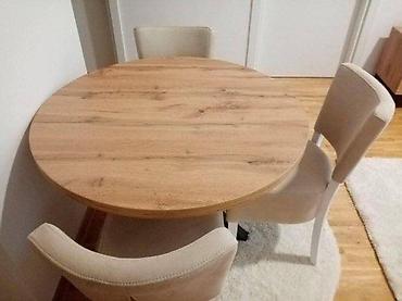 stolice sabac: OKRUGLI TRPEZARIJSKI STO MODEL O1 | Izrada nameštaja po meri Drvo& — 6