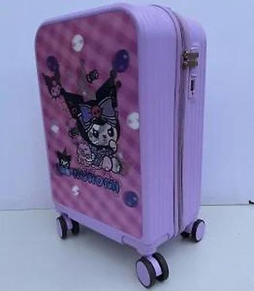Rančevi, torbe i koferi: Dečji kofer na točkiće – Kuromi dizajn, ljubičasti - Šarmantan kofer — 26