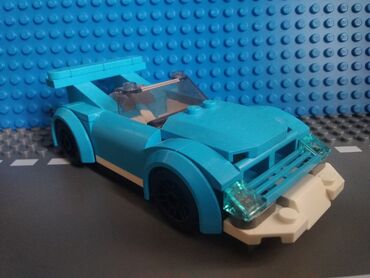 машина детская бу: Лего синий спорткар оригинал. Лего Машина