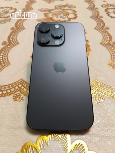Apple iPhone: IPhone 14 Pro, Б/у, 256 ГБ, Черный, Защитное стекло, Чехол, 91 %