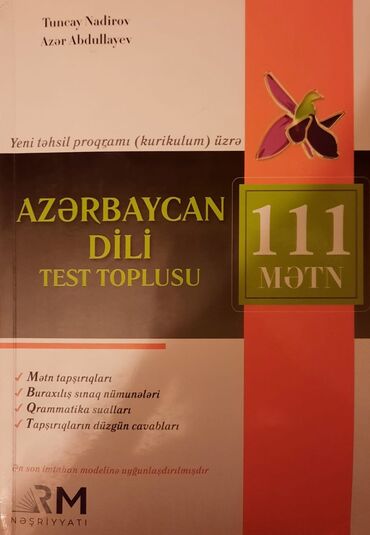 kitab test: Azərbaycan dili Testlər 11-ci sinif, RM, 1-ci hissə, 2023 il