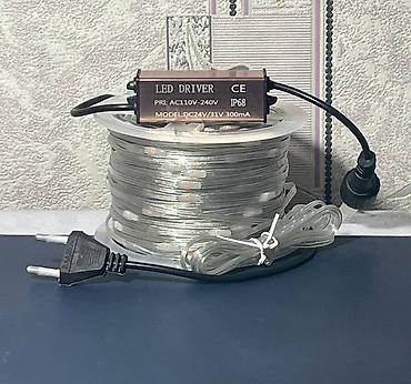 Светодиодные гирлянды: Уличная гирлянда 100 м Гирлянда с питанием 24V. Самая безопасная — 2