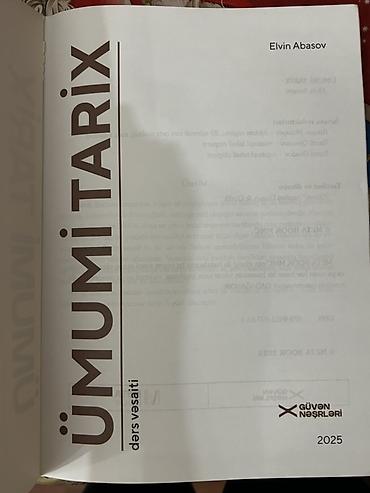 Kitablar və jurnallar: Ümumi Tarix 11-ci sinif — 2