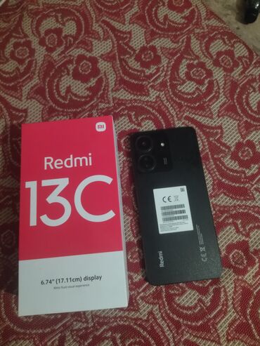 телефоны редми 13: Xiaomi, Redmi 13C, Б/у, 128 ГБ, цвет - Черный, 2 SIM