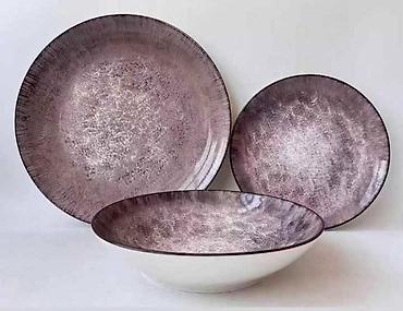 metalac keramicke posude: Komplet tanjira i činija za sto – elegantni keramički set - Sastav — 3