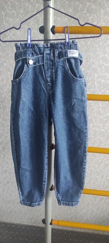 детские джинсы: Джинсы и брюки, цвет - Голубой, Б/у