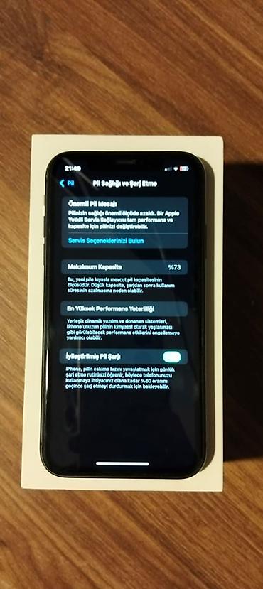 Apple iPhone: IPhone 11, 64 GB, Qara, Face ID — 10