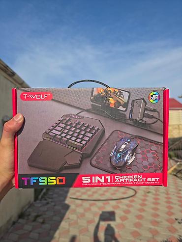 keycap: T-WOLF TF950 5-in-1 “Chicken Artifact Set” – mobil və PC oyunları üçün — 1