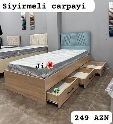 yataglar: Yeni, Təknəfərlik çarpayı, Bazalı, Matras ilə, Siyirməli — 1
