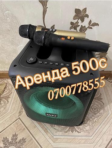 караоке диск: Аренда портативной акустической системы с двумя беспроводными — 1