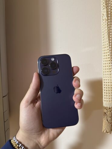 ayfon 6 islenmis qiymeti: IPhone 14 Pro, 128 ГБ, Deep Purple, Face ID, Беспроводная зарядка, С документами