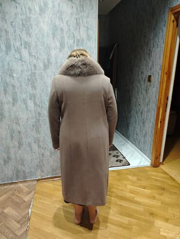 Dəstlər, kostyumlar: Palto, 6XL (EU 52), rəng - Qəhvəyi