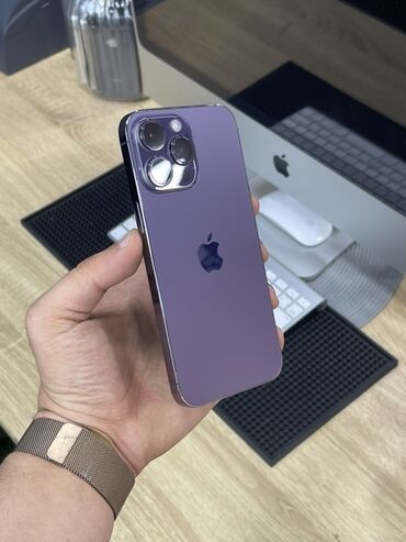 iphone 14 pro maxs: IPhone 14 Pro Max, 128 GB, Deep Purple, Face ID