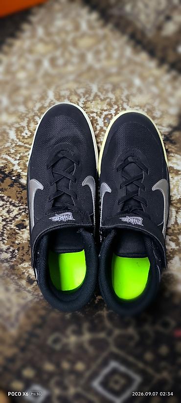 кыргызча кийимдер: Кроссовки Nike для детей/подростков - Цвет: черный с серебристыми — 5