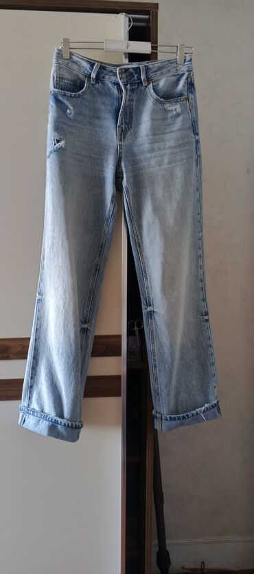 farmasi style n go: Şalvar, Stradivarius, XS (EU 34), rəng - Göy