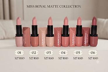 MISS ROYAL Matte Collection – mat ruževi za usne - Tekstura