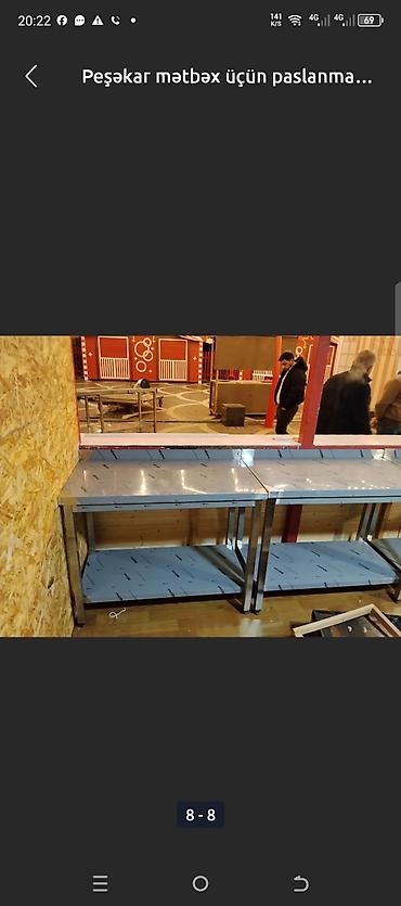 Biznes üçün avadanlıq: Peşəkar mətbəx üçün paslanmayan polad iş stolu - Material — 1