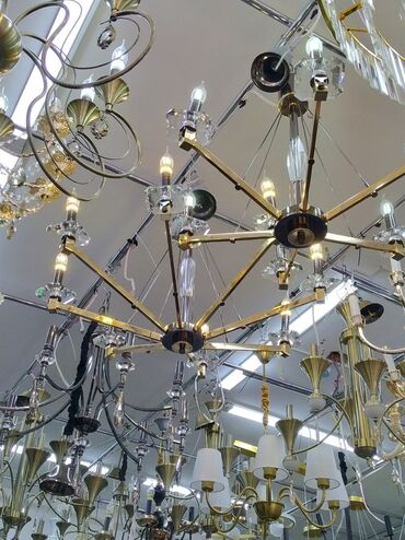Haima: Çılçıraq, 10 və daha çox lampa, Metal