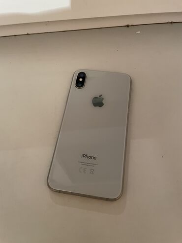 Apple iPhone: IPhone X, Б/у, 256 ГБ, Белый, Чехол, 100 %