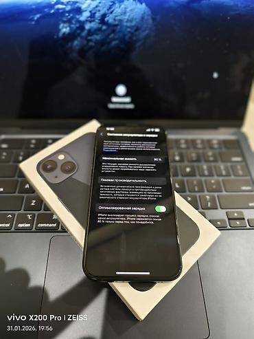 Apple iPhone: IPhone 13, Б/у, 128 ГБ, Черный, Коробка, 90 % — 3