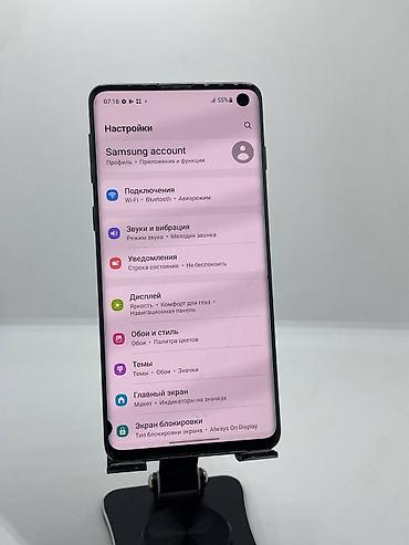 Уюлдук телефондор жана аксессуарлар: Samsung Galaxy S10, Колдонулган, 128 ГБ, түсү - Кара, 2 SIM — 10