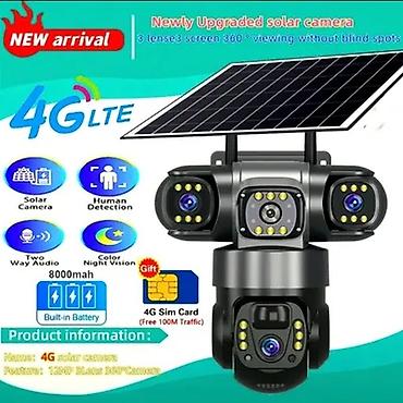 solar akumulator: 4G LTE günəş enerjili təhlükəsizlik kamerası - Günəş paneli ilə — 1