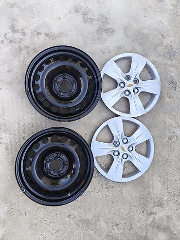 disk alemi: Chevrolet üçün 2 ədəd polad disk və 2 ədəd orijinal “hubcap” (plastik — 1