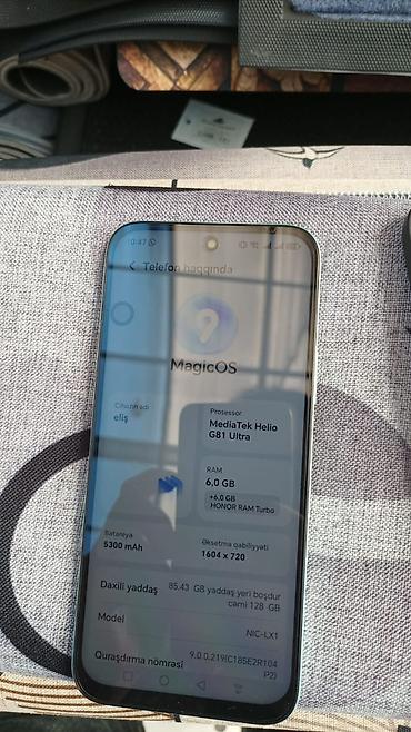 iphone se 2016: Honor X6c, 128 GB, rəng - Göy, Sensor, Barmaq izi, Face ID — 2