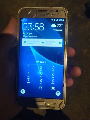 blackberry telefon qiymetleri: Samsung Galaxy J3 2016, 8 GB, rəng - Gümüşü, Sensor