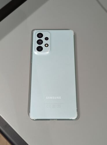 Samsung: Samsung Galaxy A73 5G, Б/у, 128 ГБ, цвет - Голубой, 1 SIM, eSIM