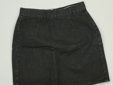 czarne spodenki jeansowe: Spódnica, Denim Co, S (EU 36), stan - Bardzo dobry