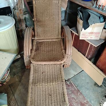 yelencək: Rattan yelləncək-şezlonq kreslo - Material: təbii rattan toxunuşu — 1