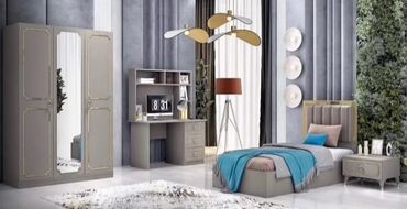 Sifarişlə yazı masaları: Dördbucaq masa, Stulsuz, Polkalı, Siyirməli, Türkiyə, Mat laminat — 10