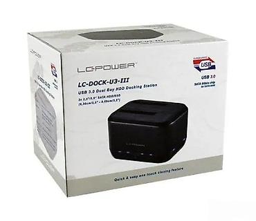 Doking stanice: LC-POWER LC-DOCK-U3-III – USB 3.0 Dual Bay docking stanica za HDD/SSD — 3