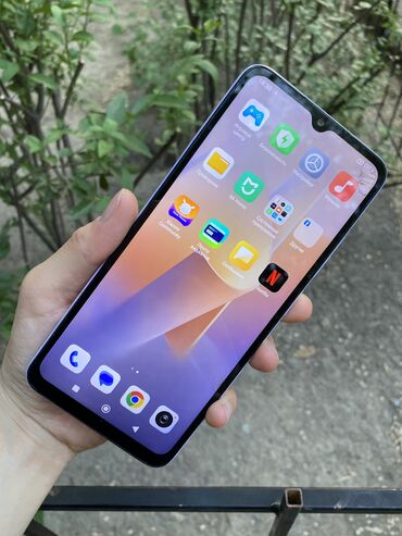 Redmi: Redmi, Redmi 12C, Б/у, 128 ГБ, цвет - Фиолетовый, 1 SIM, 2 SIM