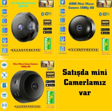 videomüşahidə: A11 Mini Micro Camera 2MP 1080p FHD HD bu model mini cameranı 5V