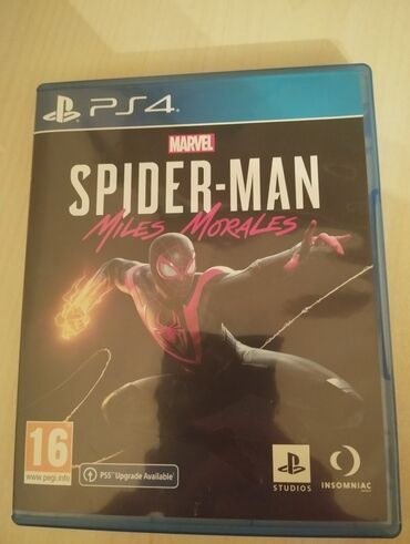 PS4 (Sony Playstation 4): Spider man miles morales disk ps4 ucun ideal veziyetdedi