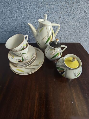 Çay dəstləri və servizlər: Çay dəsti, rəng - Ağ, Farfor, SSRİ — 5