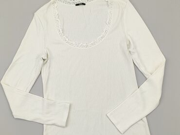 białe bluzki bawełniane z długim rękawem: Blouse, S (EU 36), condition - Good