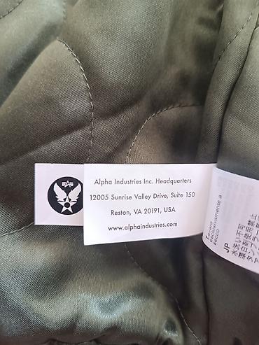карго мешок: Alpha Industries Wool MA-1 Varsity — OG-107 Green Стильная — 4