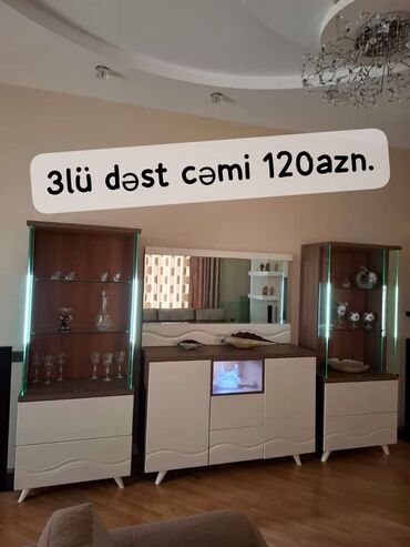 qonaq mebel dəstləri: 3lu dest cemi 120azn.Tecili satilir ela veziyyetde evden cixmalidi