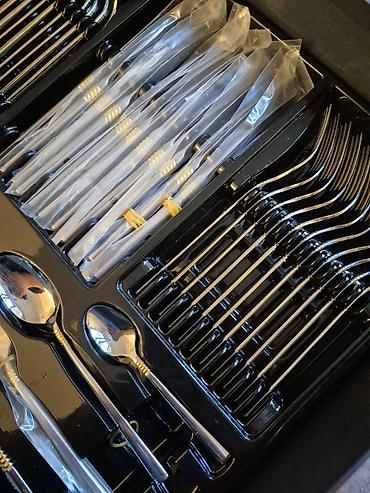 Qab-qacaq və mətbəx ləvazimatları: KaracaPaslanmayan poladdan (inox) iri dəst süfrə qab-qacağı – bıçaq — 4