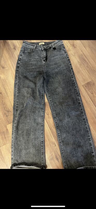 теплые джинсы: Джинсы цвет - Серый