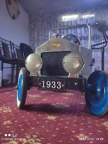 детский толокар: Детская педальная машина в стиле ретро (номер «1933») - Металлический — 4